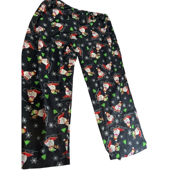 Good Night Kiss Womens Pajama Bottoms Christmas Snowman Size XL - Picture 4 of 5
